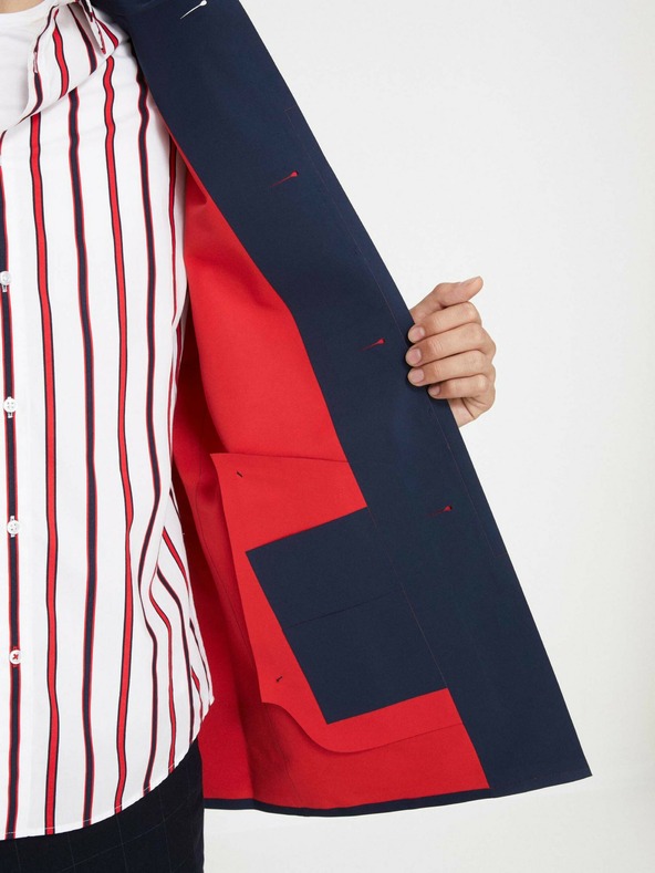 Celio Temno moder moški plašč Celio Nulaser