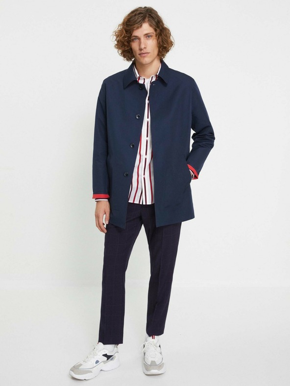 Celio Temno moder moški plašč Celio Nulaser