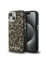 Karl Lagerfeld Karl Lagerfeld IML Leopard MagSafe Zadnji Pokrov za iPhone 15 Rjav