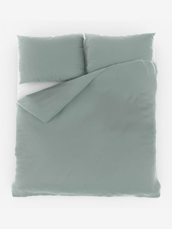Kvalitex Francoska muslinjasta posteljnina 240x220, 70x90cm svetlo zelena Kvalitex