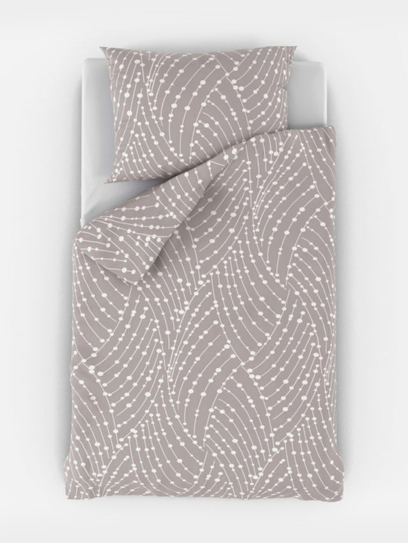 Kvalitex Bombažna posteljnina za otroško posteljico Astra siva