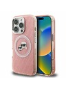 Karl Lagerfeld Karl Lagerfeld IML K&CH Heads Repeated Logo MagSafe Zadnji ovitek za iPhone 16 Pro Pink