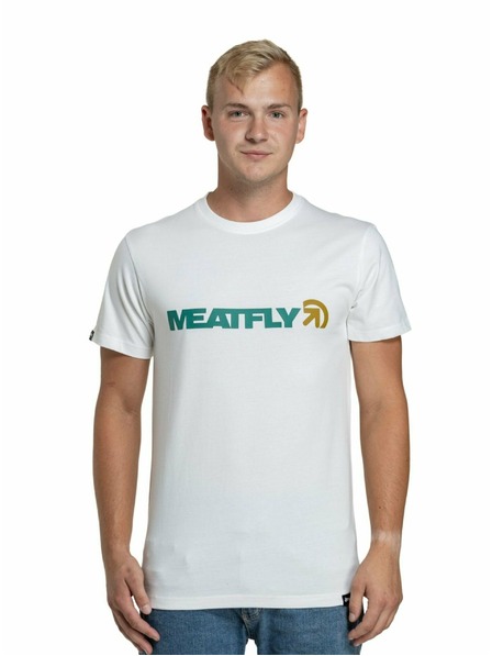 Meatfly Meatfly moška majica Logex White | Bela | Velikost S | 100% bombaž