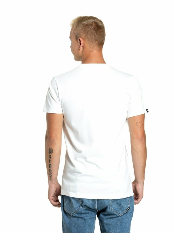 Meatfly Meatfly moška majica Logex White | Bela | Velikost S | 100% bombaž