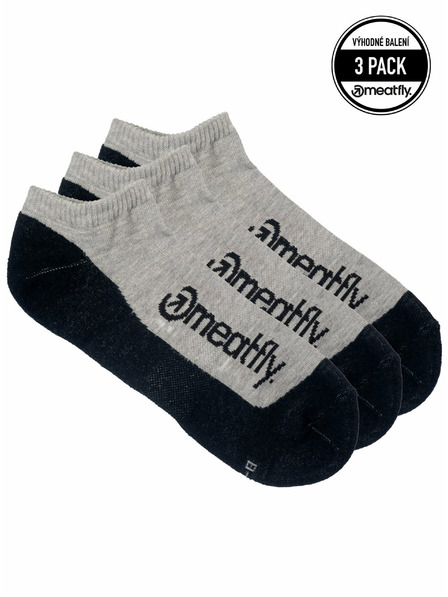Meatfly Meatfly ponožky Boot Triple pack Grey | Sivá | Veľkosť