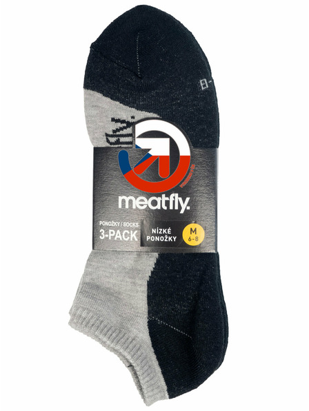 Meatfly Meatfly ponožky Boot Triple pack Grey | Sivá | Veľkosť