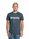 Meatfly Meatfly komplet moških majic MF Logo Multipack Charcoal Heather/Olive/Navy Heather | Siva