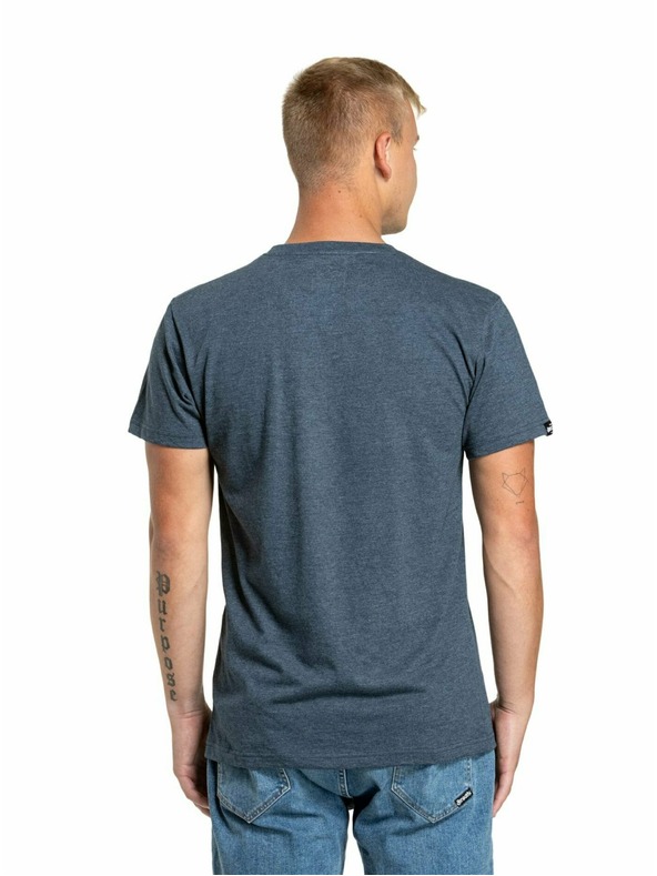 Meatfly Meatfly komplet moških majic MF Logo Multipack Charcoal Heather/Olive/Navy Heather | Siva