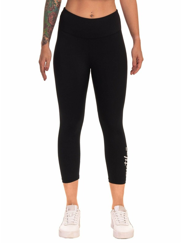 Meatfly Meatfly ženske legice Edna Bela Logo | Črna | Velikost