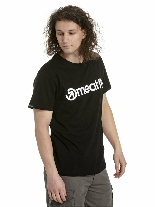 Meatfly Meatfly paket moških majic MF Logo Multipack Black/Charcoal Heather/White | Črna | Velikost