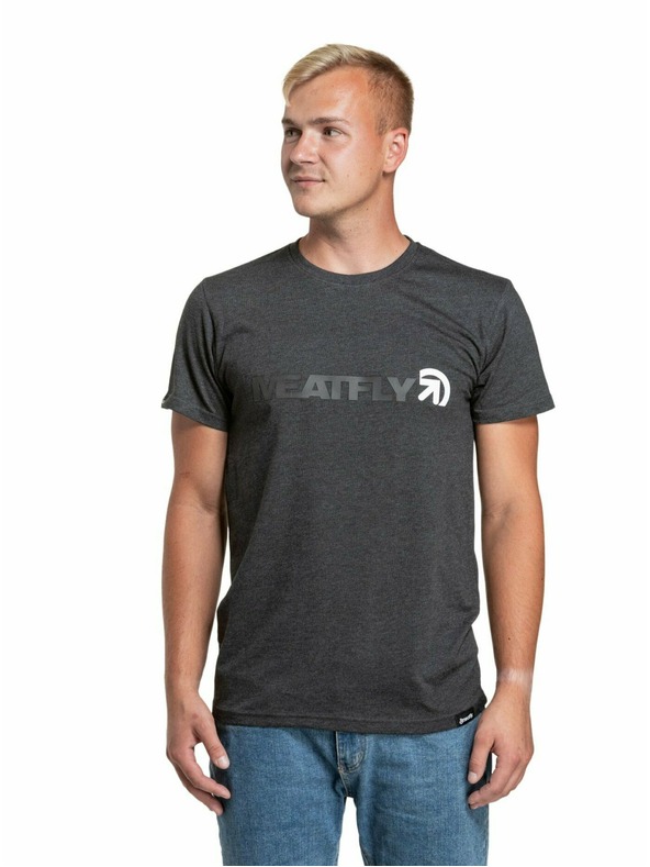 Meatfly Meatfly moška majica Logex Charcoal Heather | Siva | Velikost