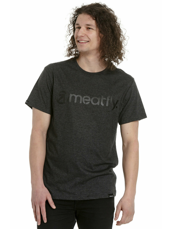 Meatfly Meatfly moška majica MF Logo Charcoal Heather | Siva | Velikost