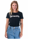 Meatfly Meatfly ženska majica Ladies MF Logo A - Black | Velikost M | 100% bombaž
