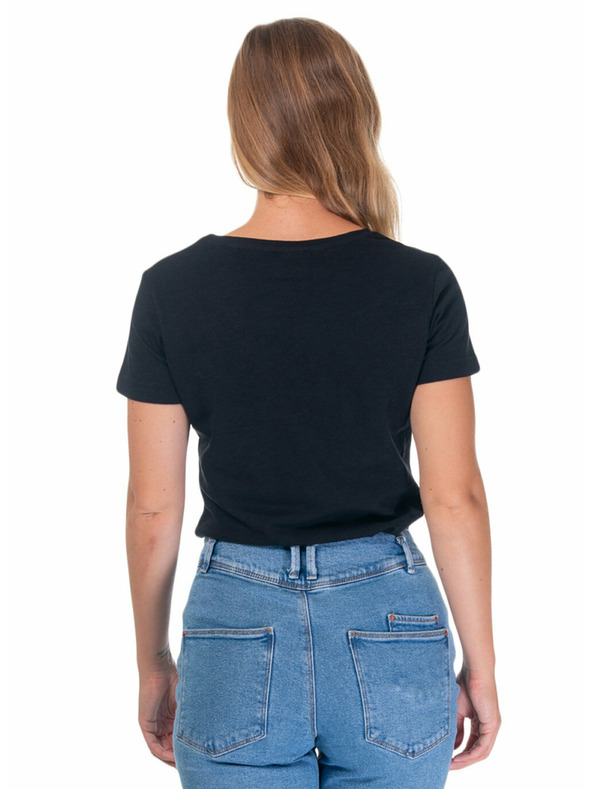 Meatfly Meatfly ženska majica Ladies MF Logo A - Black | Velikost M | 100% bombaž