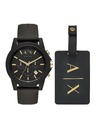 Armani Exchange Armani Exchange moška darilna set Outerbanks ure in potovalni pas AX7105