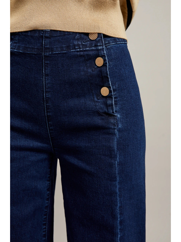 Moodo Ženske kavbojke temno modre