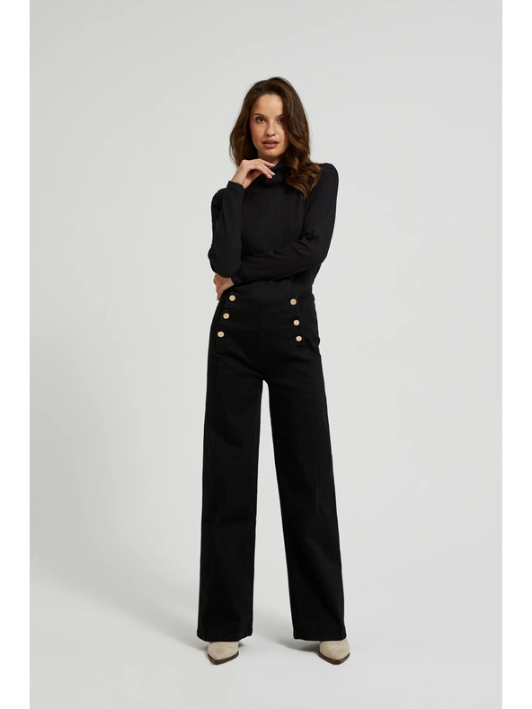 Moodo Ženske hlače črne Moodo