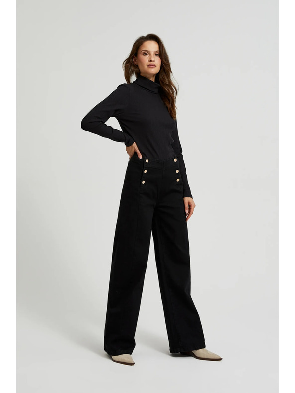 Moodo Ženske hlače črne Moodo