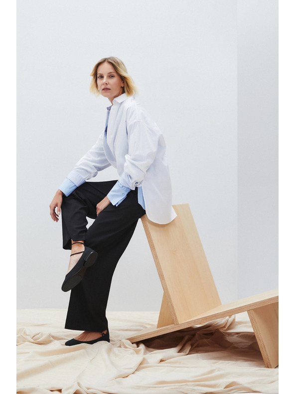 Moodo Ženske hlače črne