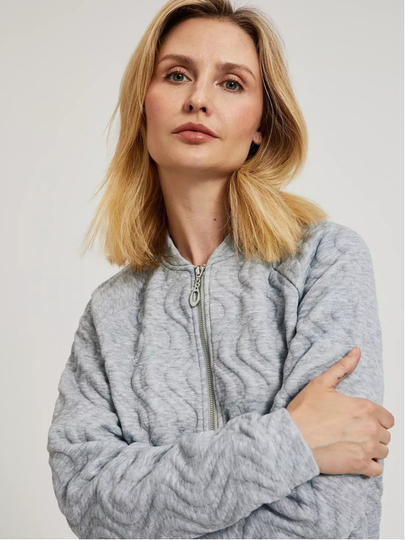 Moodo Ženska jopa svetlo siva