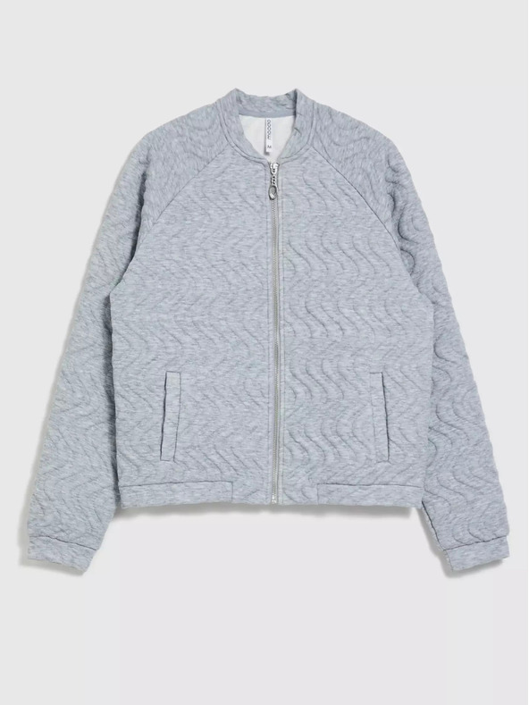 Moodo Ženska jopa svetlo siva