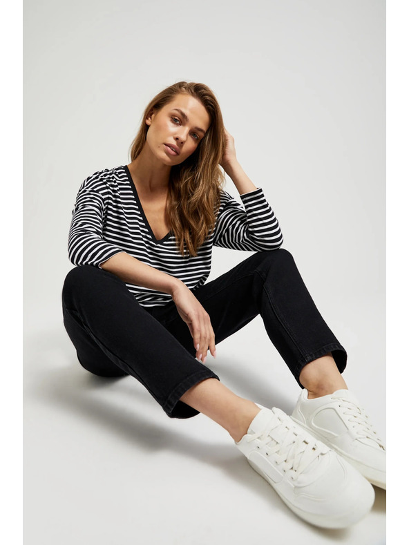 Moodo Črne ženske kavbojke