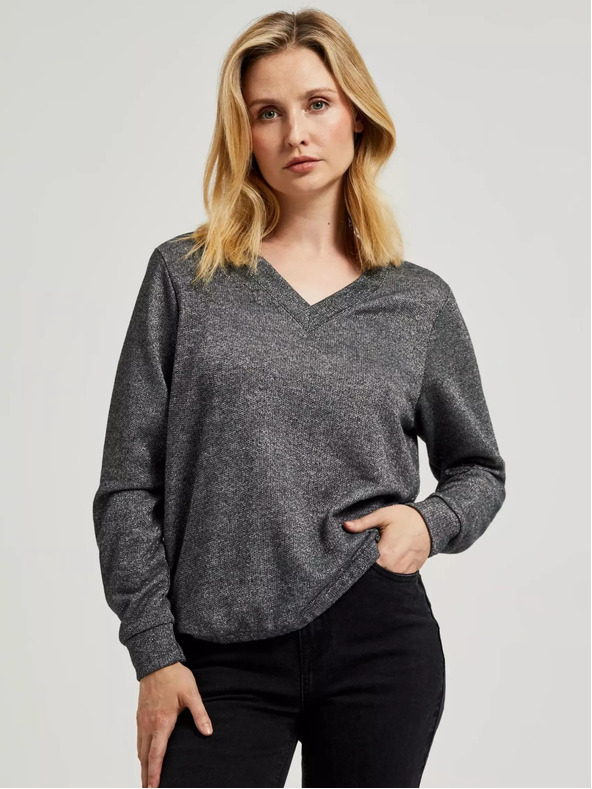 Moodo Ženski pulover - siva melanž