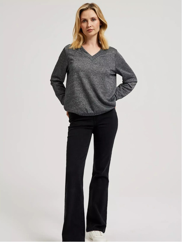 Moodo Ženski pulover - siva melanž