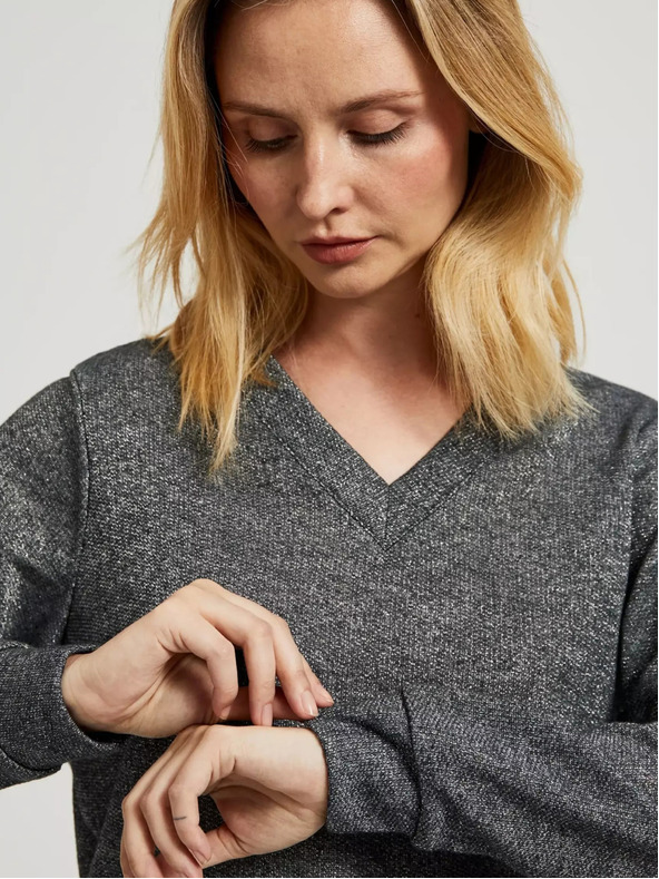 Moodo Ženski pulover - siva melanž