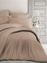 Kvalitex Francosko satenasto posteljnino s črtami 1+2, 220x200, 70x90cm bež Kvalitex