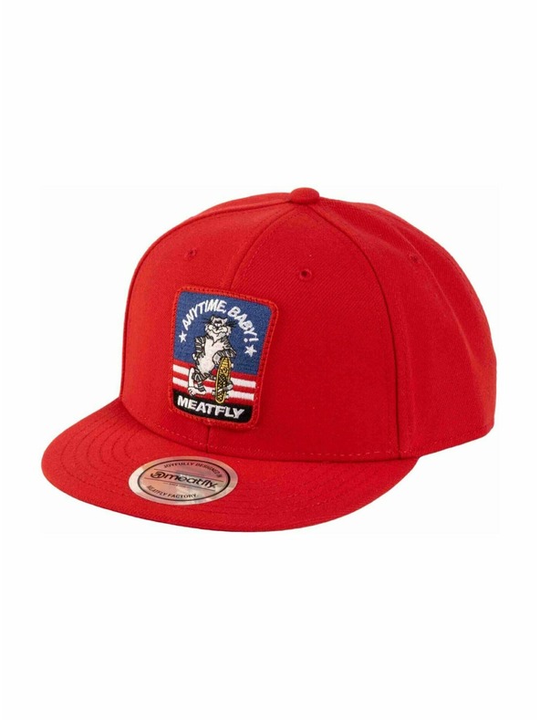 Meatfly Meatfly kapa Alfy Snapback Rdeči Tomcat | Rdeča