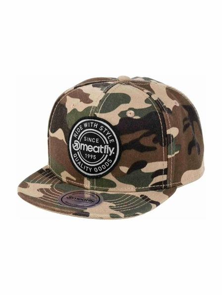 Meatfly Meatfly kapa Alfy Snapback Camo Label | Maskirna