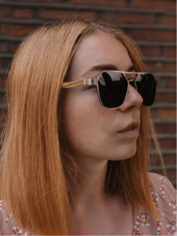 VEYREY VeyRey polarizirana sončna očala Orkat, ovalna, črna stekla, univerzalna