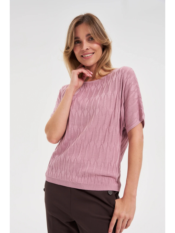 Moodo Rožnat pleteni top Moodo