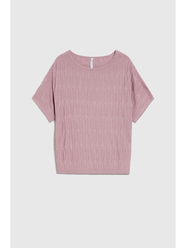 Moodo Rožnat pleteni top Moodo