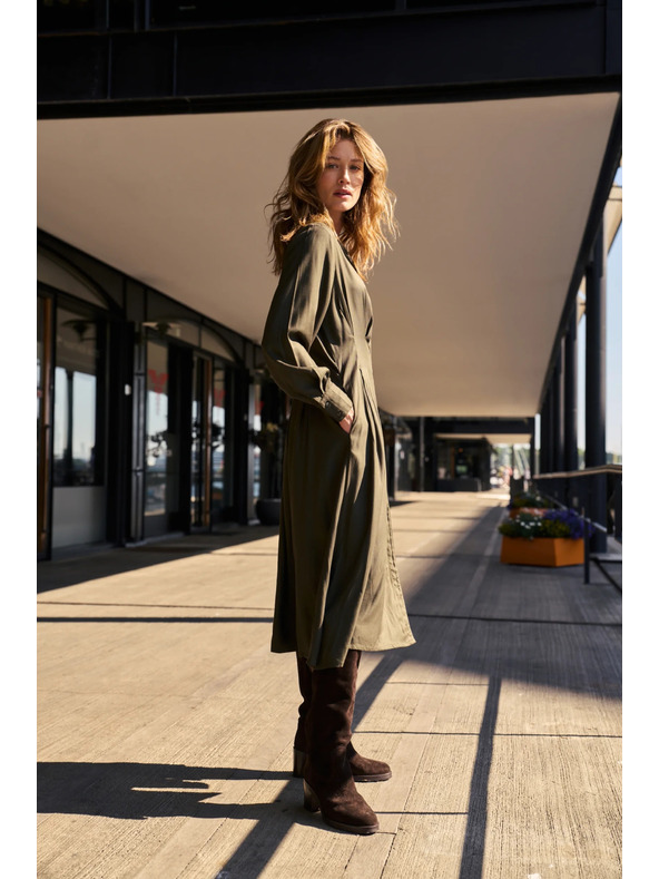 Moodo Khaki srajčne obleke Moodo