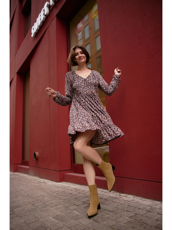 Moodo Ohlapne vzorčaste obleke Moodo