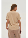 Moodo Bež Moodo majica s kratkimi rokavi