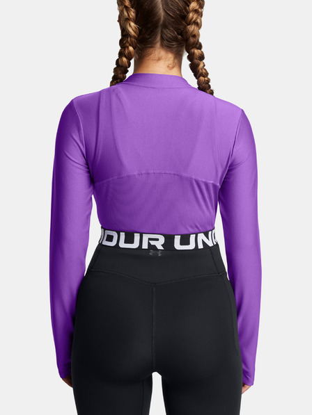 Under Armour Ženska majica Under Armour HeatGear Rib 1/4 Zip LS-PPL
