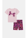 Under Armour Dekliški set Under Armour UA PRINTED BIKE SHORT SET-PNK