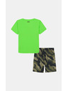 Under Armour Fantovski set Under Armour UA TECH PRINTED SS SHORT SET-GRN