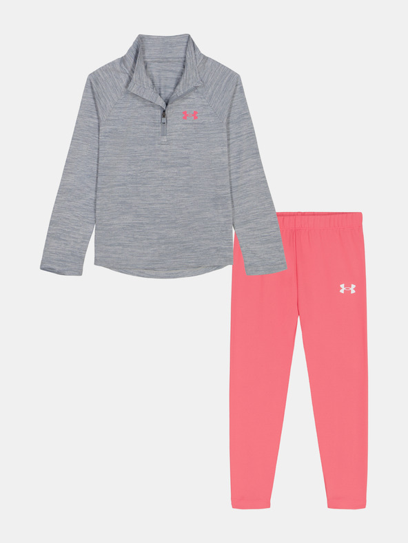 Under Armour Dekliški set Under Armour UA 1/4 ZIP LEGGING SET