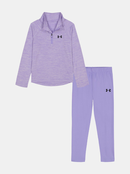 Under Armour Dekliški set Under Armour UA 1/4 ZIP LEGGING SET