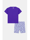 Under Armour Dekliški set Under Armour UA TWIST BIKE SHORT SET-BLU