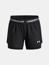 Under Armour Dekliške kratke hlače Under Armour UA Tech Play Up 2n1 Short-BLK