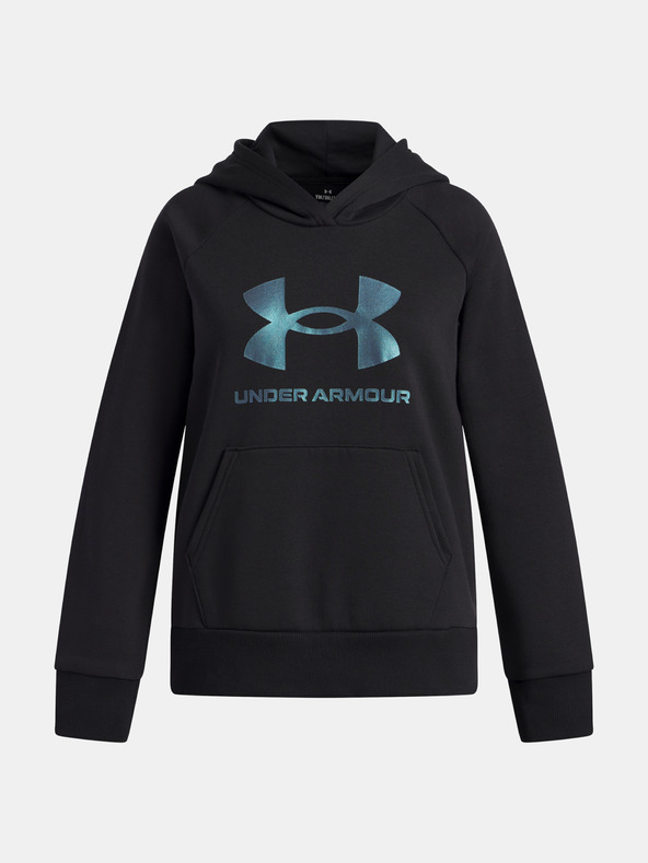 Under Armour Dekliški pulover  Under Armour UA Rival Flc Shimmer Hdy-BLK