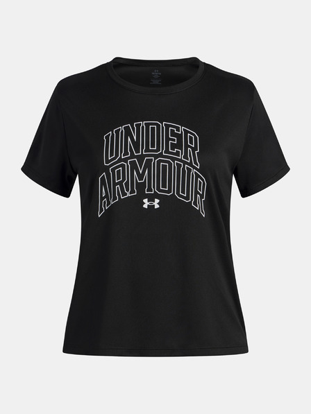 Under Armour Dekliška majica Under Armour Tech Varsity Graphic SS-BLK
