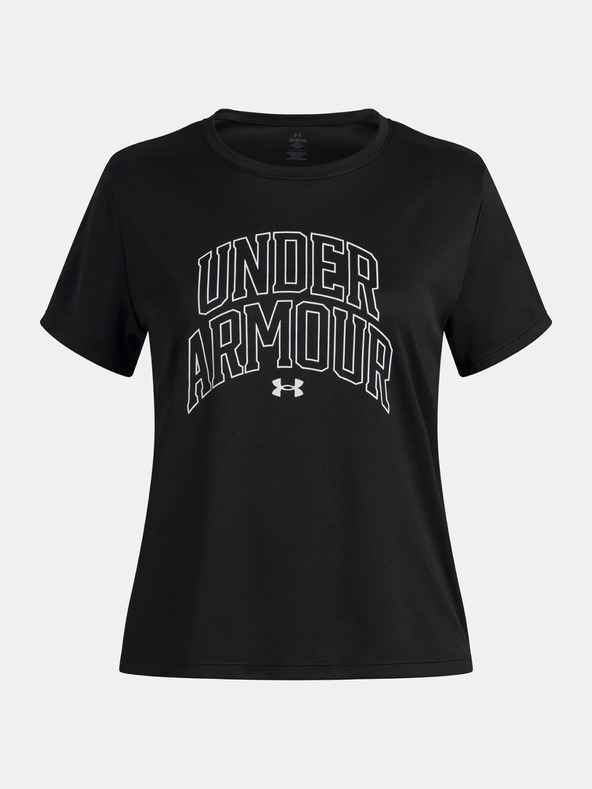 Under Armour Dekliška majica Under Armour Tech Varsity Graphic SS-BLK