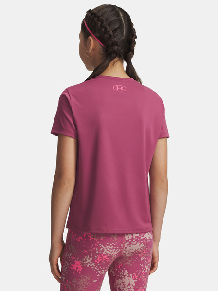 Under Armour Dekliška majica Under Armour Tech Varsity Graphic SS-RED