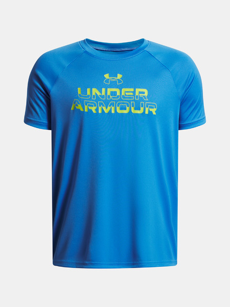 Under Armour Deška majica Under Armour UA Tech Split Wordmark SS-BLU